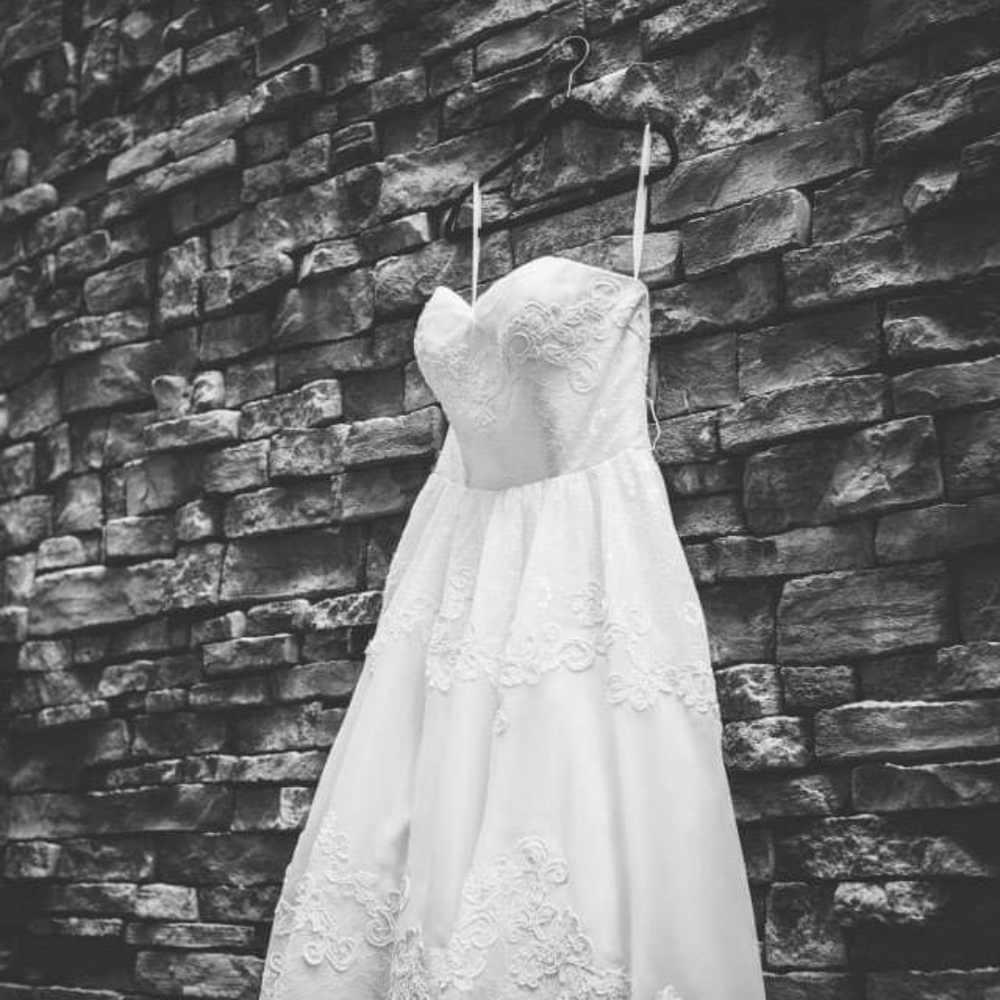 Champagne wedding dress